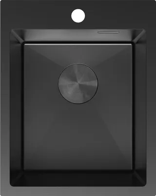 Obrázok produktu pre Mexen Solix nerezový drez s 1 miskou 400 x 500 mm, čierny - 6406401000-70