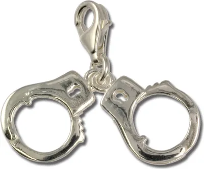 Produktbild von SilberDream Charm Armband Anhänger Handschellen 925 Echt Silber FC3037