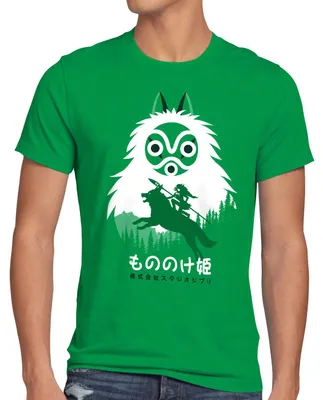 Produktbild von style3 Mononoke Hime Herren T-Shirt wolf prinzessin anime