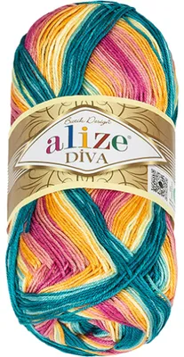 Produktbild von Garn DIVA BATIK – 100 g, 350 m – Rosa, Grün