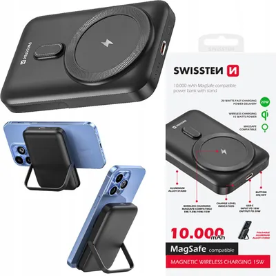 Zdjęcie produktu dla SWISSTEN Powerbanka PD 20W 10000 mAh (MagSafe)