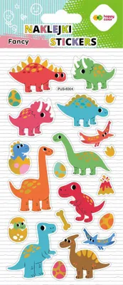 Produktbild von Fancy 3D Dino Friends Happy Color dekorative Aufkleber