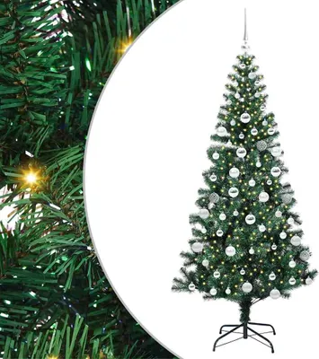 Produktbild von vidaXL Künstlicher vorbeleuchteter Weihnachtsbaum Grün 180 cm