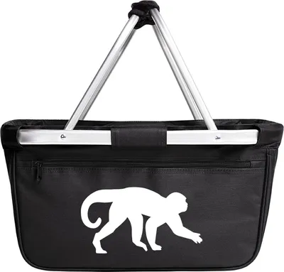 Produktbild von Huuraa Einkaufskorb Affe Silhouette 20 Liter Black faltbarer Tragekorb Geschenkidee