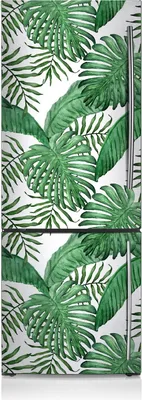 Produktbild von Kühlschrank Aufkleber Kühlschrankmagnete Dekoration Kühlschrankfolie 60x205 cm - Blätter