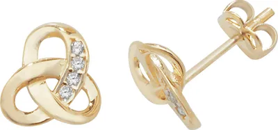 Image de Boucles d'Oreilles Femme Or 375/1000 avec Oxyde de Zirconium - 7mm*8mm; TRS1876