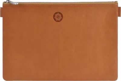 Produktbild von Sonnenleder Banktasche Leder Geldtasche Belegtasche (25x17cm) natur braun WEILL 831-350-01