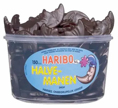 Productafbeelding van Haribo Drop Manen - 150 stuks