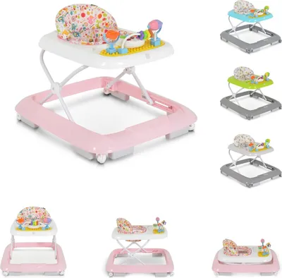 Produktbild von Moni Lauflernhilfe Bravy mit Spielcenter, klappbar, Spielbrett, Musik, Stopper rosa