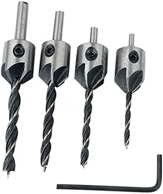 Produktbild von BOHRERSET MIT SENKERNEN 4-teilig.