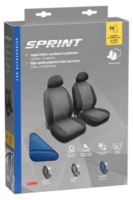Produktbild von LAMPA Sprint Sitzschonbezug Vorne Polyester Blau Sitzbezug