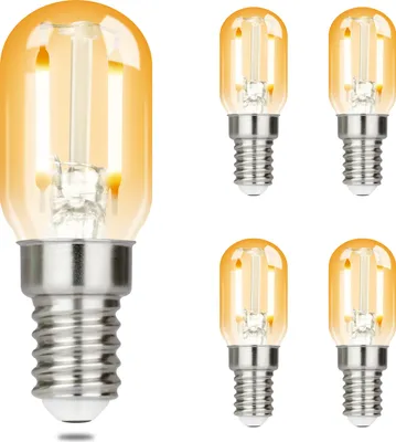 Produktbild von ZMH 4 Stück Glühbirne E14 LED Warmweiss Vintage T22 LED Leuchtmittel Lampe E14 Birnen Edison 2W 2700K Light Bulbs
