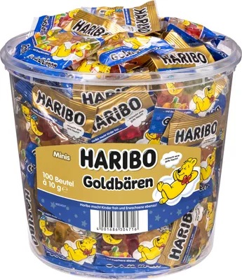 Produktbild von Haribo Goldbären Minis Gute Nacht Dose (100 Beutel)