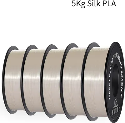 Image de Filament PLA pour imprimantes 3D - Silk - Diamètre 1,75 mm - Bobine de 5 kg - Longueur 343 m - Emballé sous vide - Blanc