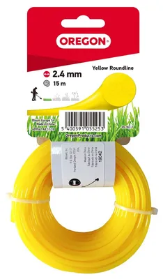 Immagine prodotto di Filo per tagliaerba, 2,4 mm x 15 m, giallo