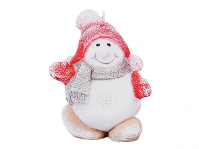 Obrázok produktu pre Záhradná sviečka Nohel Christmas SNOWman 11cm