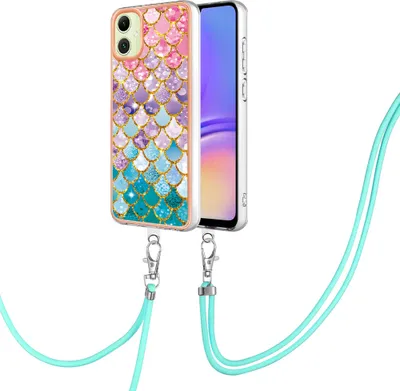 Immagine prodotto di Custodia con cinturino per Samsung Galaxy A05, custodia in TPU a fantasia con cinturino regolabile Colorato