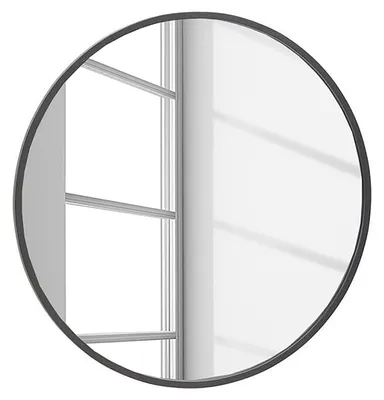 Produktbild von home24 Spiegel - Rund - Metall - Schwarz