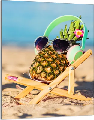 Produktbild von Glasschneidebrett 40x52 Ananas