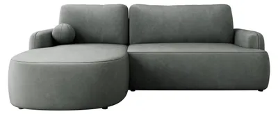Produktbild von MIRJAN24 Ecksofa Loridu, Wohnzimmmer L-Form mit Schlaffunktion und Bettkasten (Farbe: Magic Velvet 2217, Seite: Links)