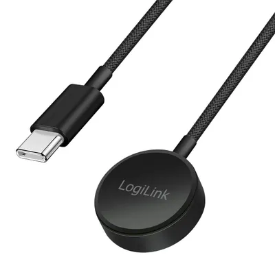 Zdjęcie produktu dla LogiLink: Kabel do ładowania smartwatcha, adapter do ładowania, stacja dokująca, ładowarka, podkładka do ładowania, indukcyjna ładowarka