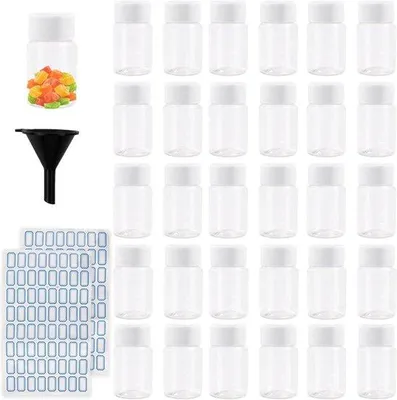Produktbild von Wiederverwendbare Reise-Flaschen 20ml, ideal für Flüssigkeiten, Plastik