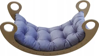 Produktbild von Lila Samtkissen für eine Babyschaukel 70x35x8 cm, Montessori-Rocker, Kissen für Rocker Montessori geeignet für Jungen und Mädchen ab 6 Monaten