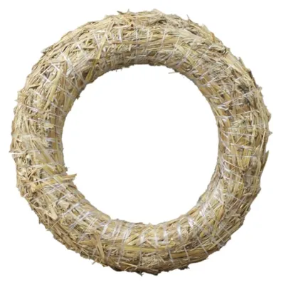 Zdjęcie produktu dla Ręcznie robione pierścienie ze słomy, średnica 20 cm - zestaw 10 sztuk