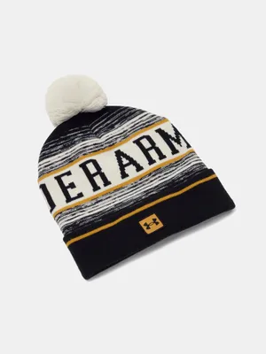 Produktbild von Under Armour Herren M Halftime Pom Beanie 1386634-111__OSFM