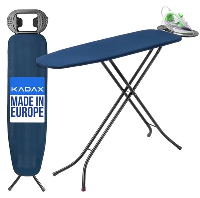 Productafbeelding van Strijkplank inklapbaar - Opvouwbare strijkplank verstelbaar - Blauw - 110 x 30 cm