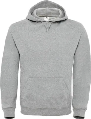 Immagine prodotto di B&C WUI21 | Felpa con cappuccio / Sweat ID.003 / Taglio moderno - Colore: Heather Grey - Taglia: M