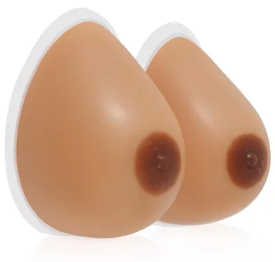 Imagen del producto de Prótesis de silicona para busto, talla B - Adhesivas - Hipoalergénicas - Reutilizables - Caja discreta - Sensación suave y natural - Implantes mamarios