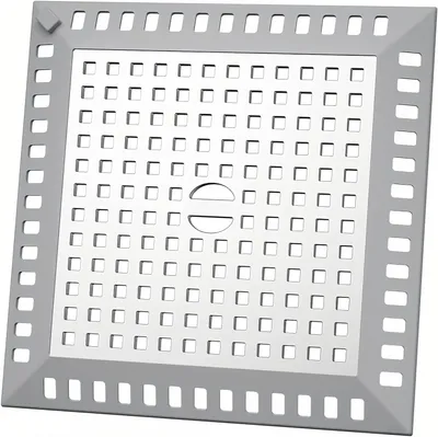 Produktbild von Vierkantiger Haarseif-Duschvorhang, 12-3 x 12-3 cm, Haarseif-Duschvorhang, großer Sieb