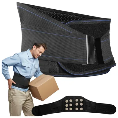 Obrázok produktu pre FIT4MED | Magnetický chrbtový pás - čierny - 120 cm - stabilizuje bedrovú chrbticu - uvoľňuje svaly