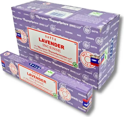 Produktbild von Satya Räucherstäbchen x LAVISA, Meditation, Aromatherapie, Räuchern, Weihrauch, Duft (Lavendel)