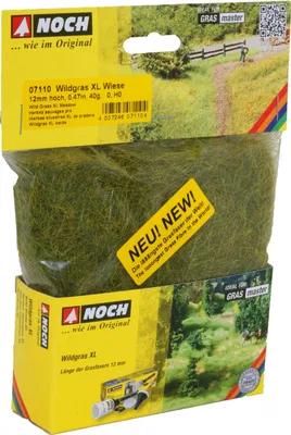 Produktbild von NOCH 07110 - 0,H0 Wildgras XL “Wiese”, 12 mm, 40 g  - Neu