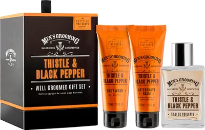 Produktbild von Scottish Fine Soaps Set Men's Grooming Thistle & Black Pepp Luxurious Gift Set