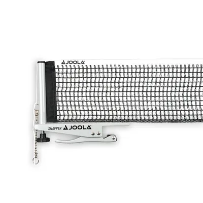 Produktbild von JOOLA Tischtennisnetz Snapper - Indoor Garnitur Freizeitsport Höhenverstellbar mit Feststellschraube - Klemmtechnik, silber/schwarz