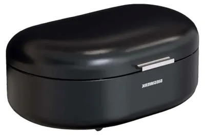 Produktbild von Brotkasten PANEA L Night echo aus pulverbeschichtetem Metall mit Lüftungslöchern