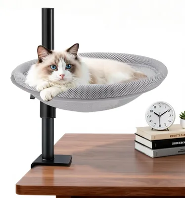 Image de Solidchoice - Lit pour chat réglable, conçu pour les bureaux, avec une rotation à 360°