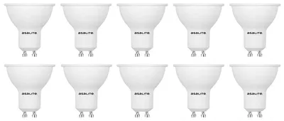 Produktbild von Asalite GU10 LED-Spot 7W 600lm 3000K warmweiß 10 Stück