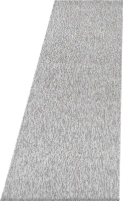Produktbild von Teppich Läufer Wohnzimmer Hellgrau 80x250 Unicolor - Einfarbig aus Polypropylen