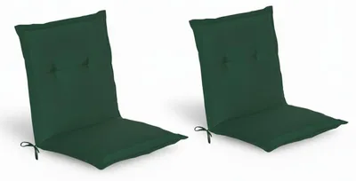 Image de Beautissu Lot de 2 coussins pour fauteuil à dossier bas Loft NL, 100 x 50 x 6 cm, vert foncé