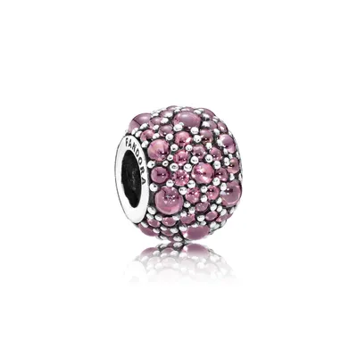 Produktbild von Pandora Charm Damen Glitzernde Tröpfchen Pink Silber 791755HCZ