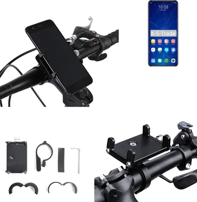 Produktbild von K-S-Trade Handyhalterung für das Fahrrad kompatibel mit ZTE Axon 31 5G Halter Lenkstange Fahrradhalterung Motorrad Bike Mount Befestigung Smartphone