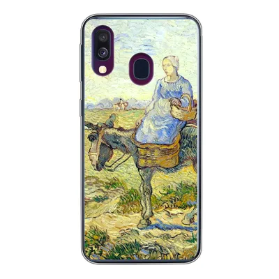 Produktbild von MuchoWow® Handyhülle Schutzhülle Hülle für Samsung Galaxy A40 Bauernpaar geht zur Arbeit - Vincent van Gogh Silikon Softcase Handy Hülle - Handy-Tasche