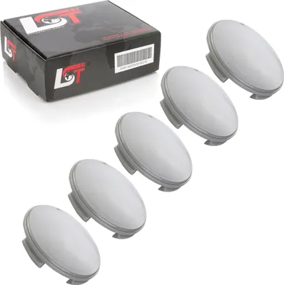 Produktbild von 5x UNIVERSAL RADNABENKAPPE NABENDECKEL FELGENDECKEL KAPPE GRAU ø 60 mm