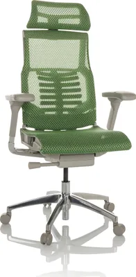 Produktbild von hjh OFFICE High End Bürostuhl POFIT G GEN2 Ergonomischer Schreibtischstuhl mit Armlehnen Netzstoff Grün Drehstuhl für Büro, Zuhause