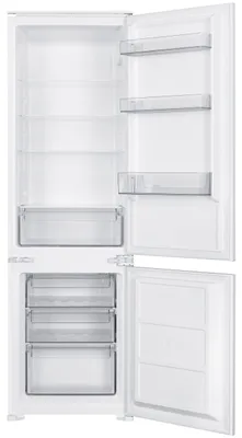 Produktbild von homeX CFB2491E Einbaukühlschrank mit Gefrierfach, Einbau Kühl Gefrierkombination, 178cm Nische - 249 Liter, Schlepptür