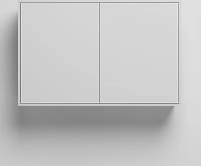 Produktbild von SMARTBett Hängeschrank zu 90 & 120 Schrankbetten Horizontal Standard Weiss Weiss